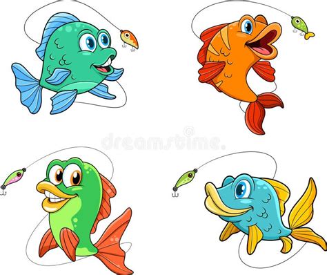 13 Fish Cartoon Characters.
